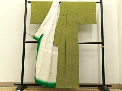 平和屋着物■江戸小紋　花　正絹　逸品　BAAY6673hj