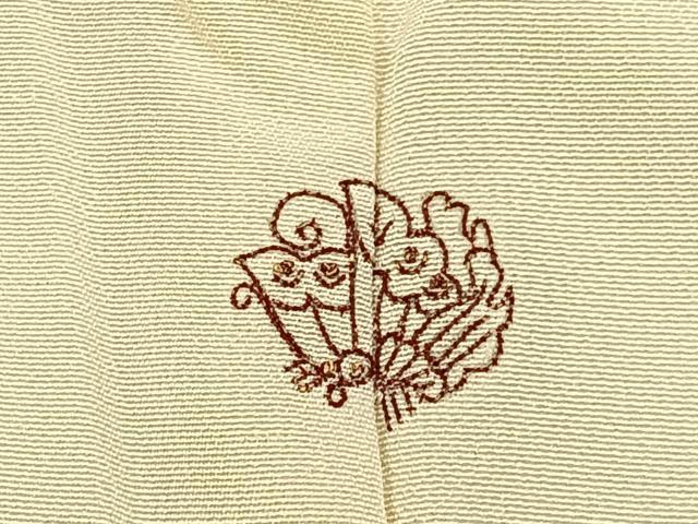 平和屋着物■訪問着　駒刺繍　エ霞花文　金彩　正絹　逸品　BAAY6678hj