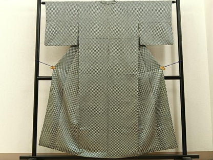 平和屋着物■上質な小紋　花　正絹　逸品　BAAY6685hj