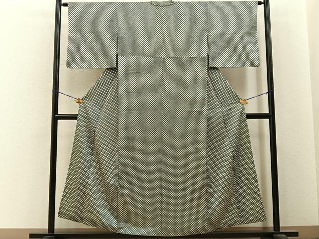 平和屋着物■上質な小紋　花　正絹　逸品　BAAY6685hj