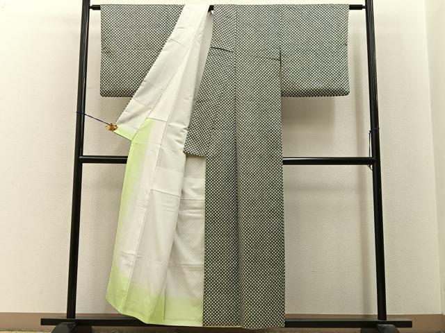 平和屋着物■上質な小紋　花　正絹　逸品　BAAY6685hj