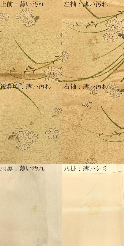 平和屋着物■上質な小紋　草花文　正絹　逸品　BAAY6692hj