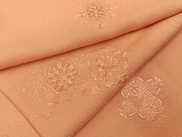 平和屋着物■中国三大刺繍　スワトウ刺繍　無地絵羽訪問着　宝相華　東雲色　正絹　逸品　未使用　BAAY6696hj