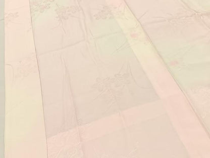 平和屋着物■長襦袢　無双仕立て　草花地紋　暈し染め　正絹　逸品　BAAY6697hj