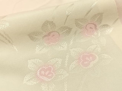 平和屋着物■長襦袢　無双仕立て　草花地紋　暈し染め　正絹　逸品　BAAY6697hj