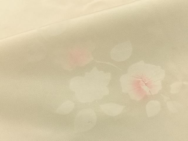 平和屋着物■長襦袢　無双仕立て　草花文　暈し染め　正絹　逸品　BAAY6699hj