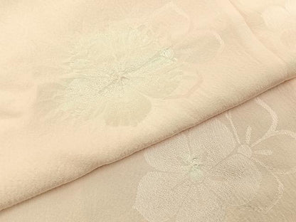 平和屋着物■長襦袢　無双仕立て　絞り　花地紋　正絹　逸品　BAAY6701hj