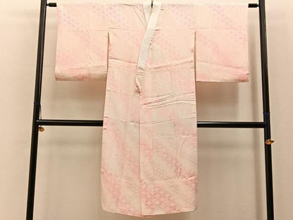 平和屋着物■長襦袢　無双仕立て　七宝地紋　暈し染め　正絹　逸品　BAAY6703hj