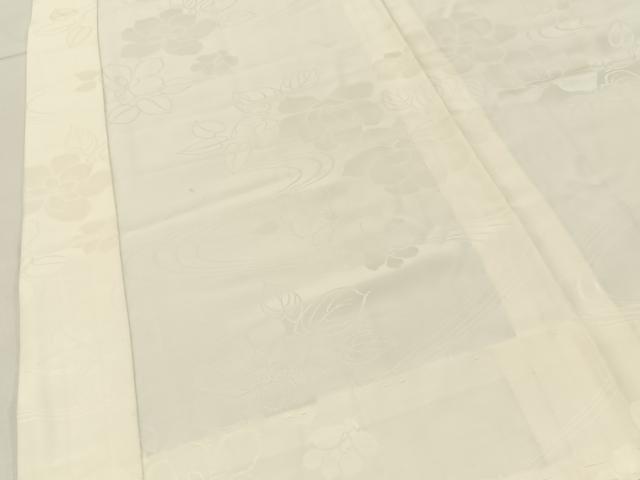 平和屋着物■長襦袢　無双仕立て　流水草花地紋　正絹　逸品　BAAY6704hj