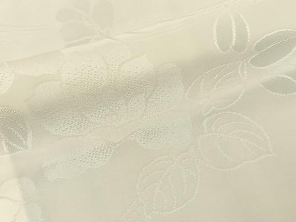 平和屋着物■長襦袢　無双仕立て　流水草花地紋　正絹　逸品　BAAY6704hj