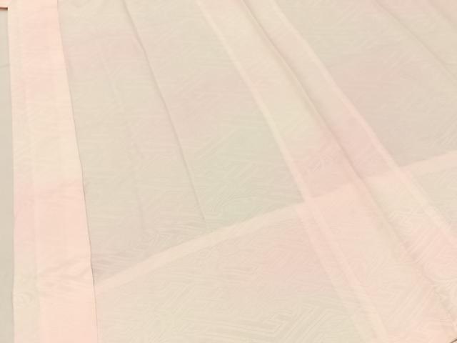平和屋着物■長襦袢　無双仕立て　草花地紋　暈し染め　半衿刺繍　正絹　逸品　BAAY6705hj