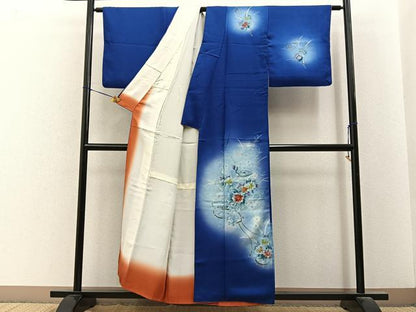 平和屋着物■訪問着　貝桶花文　暈し染め　金彩　正絹　逸品　BAAY6708hj