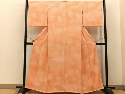 平和屋着物■上質な小紋　花鳥地紋　暈し染め　正絹　逸品　BAAY6715hj