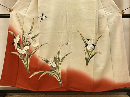 平和屋着物■訪問着　カトレア　暈し染め　金彩　正絹　逸品　BAAY6716hj
