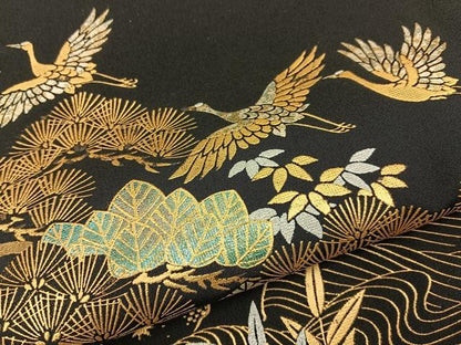 平和屋着物■豪華黒留袖　作家物　清水　金彩　正絹　逸品　BAAY6718hj