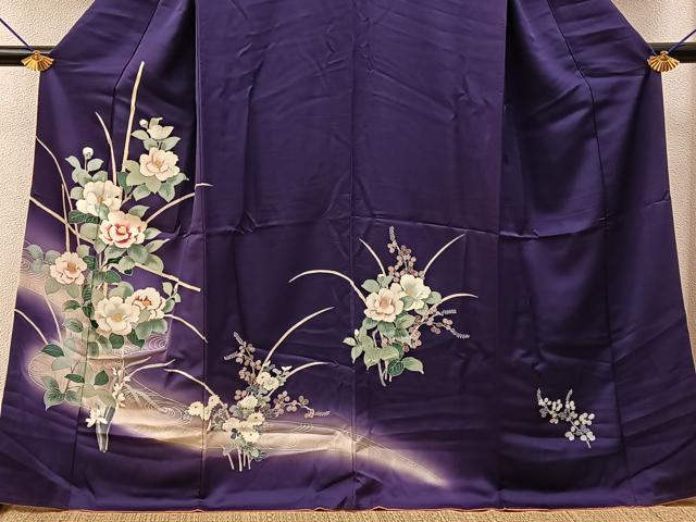 平和屋着物■訪問着　流水花文　暈し染め　正絹　逸品　BAAY6723hj