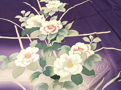 平和屋着物■訪問着　流水花文　暈し染め　正絹　逸品　BAAY6723hj