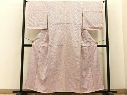 平和屋着物■上質な小紋　総絞り　竜田川文　正絹　逸品　未使用　BAAY6724hj