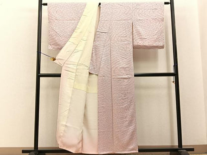 平和屋着物■上質な小紋　総絞り　竜田川文　正絹　逸品　未使用　BAAY6724hj