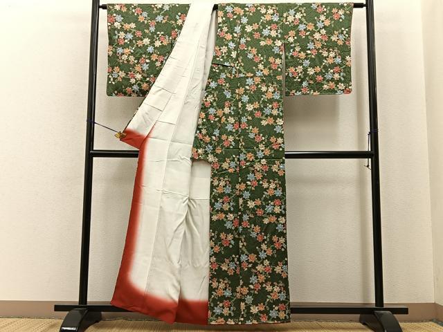 平和屋着物■上質な小紋　辻が花　絞り　正絹　逸品　未使用　BAAY6739hj
