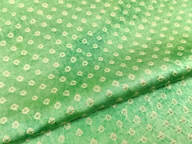 平和屋着物■上質な小紋　総絞り　暈し染め　正絹　逸品　BAAY6743hj
