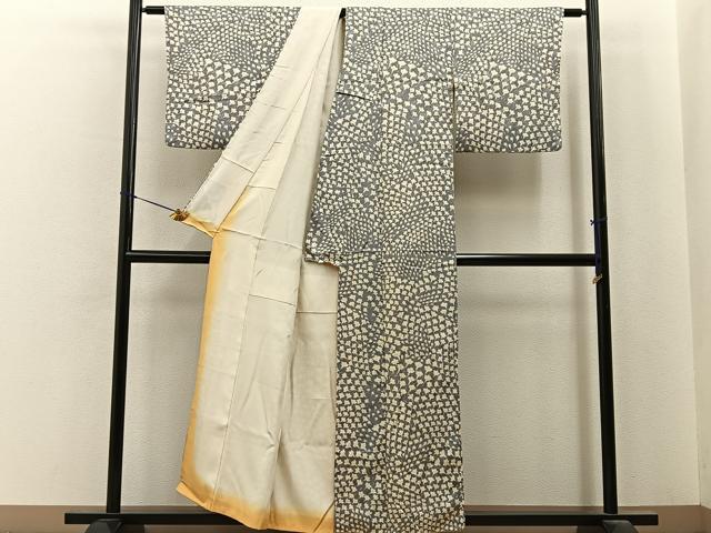 平和屋着物■訪問着　舞花文　正絹　逸品　BAAY6757hj