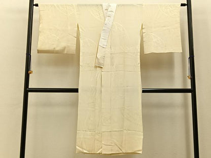 平和屋着物■長襦袢　無双仕立て　絞り　籬地紋　半衿刺繍　正絹　逸品　BAAY6761hj