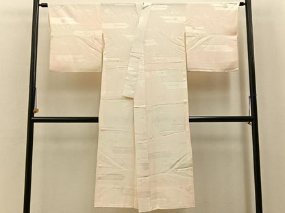 平和屋着物■長襦袢　無双仕立て　簪草花地紋　暈し染め　銀座おゝぎ屋扱い　正絹　逸品　BAAY6766hj