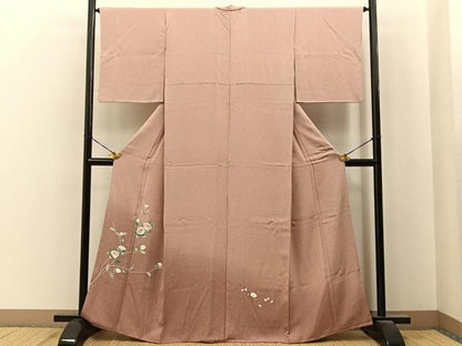 平和屋着物■訪問着　友禅　枝花文　暈し染め　正絹　逸品　BAAY6769hj