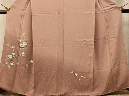 平和屋着物■訪問着　友禅　枝花文　暈し染め　正絹　逸品　BAAY6769hj