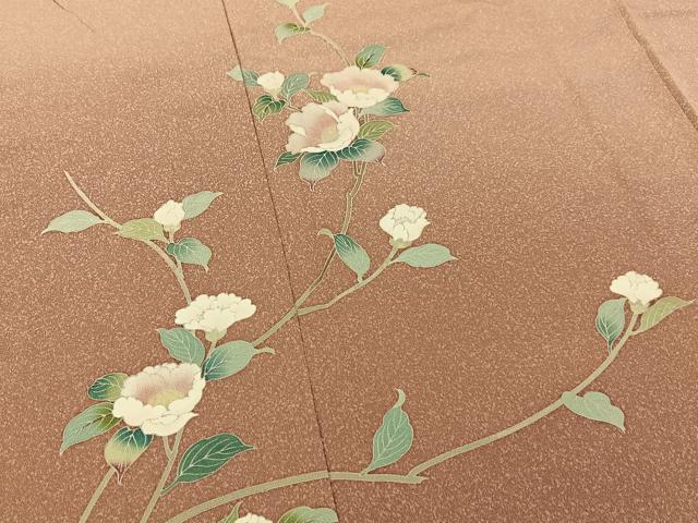 平和屋着物■訪問着　友禅　枝花文　暈し染め　正絹　逸品　BAAY6769hj