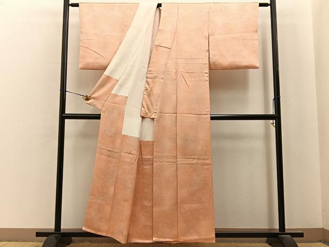 平和屋着物■訪問着　青海波地紋　暈し染め　正絹　逸品　BAAY6779hj