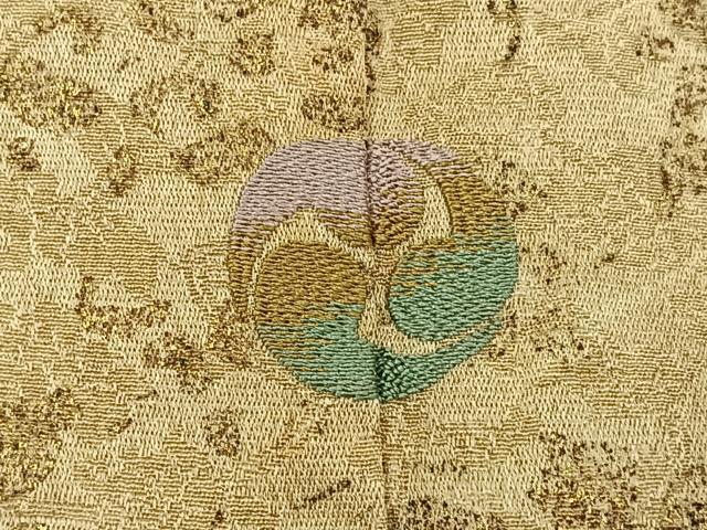 平和屋着物■上質な小紋　更紗花文　金彩　正絹　逸品　BAAY6780hj