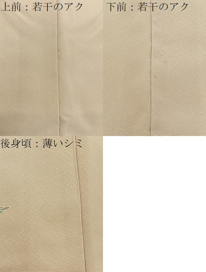 平和屋着物■訪問着　鴛鴦花文　暈し染め　金彩　正絹　逸品　未使用　BAAY6788hj