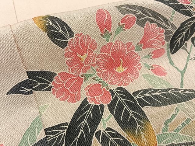 平和屋着物■訪問着　鴛鴦花文　暈し染め　金彩　正絹　逸品　未使用　BAAY6788hj