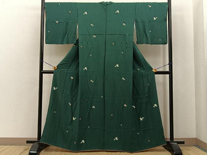 平和屋着物■上質な小紋　鈴　金彩　正絹　逸品　BAAY6792hj