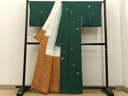 平和屋着物■上質な小紋　鈴　金彩　正絹　逸品　BAAY6792hj