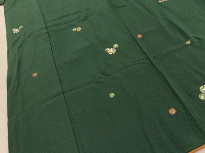 平和屋着物■上質な小紋　鈴　金彩　正絹　逸品　BAAY6792hj