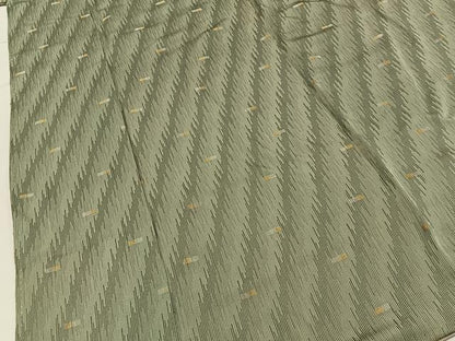 平和屋着物■上質な小紋　幾何学文様　金銀糸　正絹　逸品　BAAY6796hj