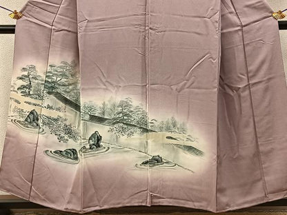 平和屋着物●豪華色留袖　地紋起こし　竜安寺　暈し染め　正絹　逸品　BAAY6797hj