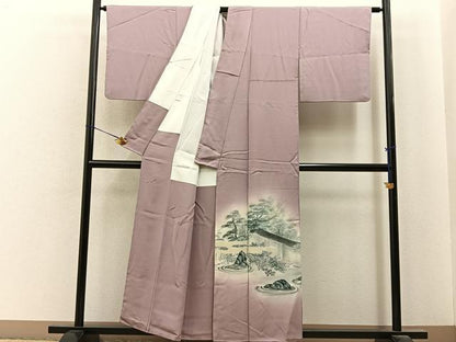 平和屋着物●豪華色留袖　地紋起こし　竜安寺　暈し染め　正絹　逸品　BAAY6797hj