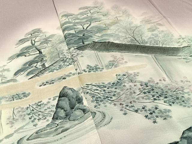 平和屋着物●豪華色留袖　地紋起こし　竜安寺　暈し染め　正絹　逸品　BAAY6797hj