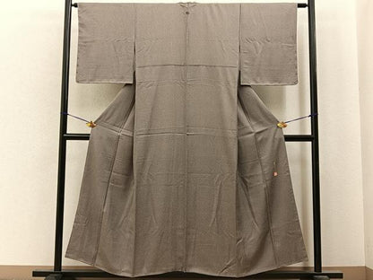 平和屋着物■江戸小紋　作家物　草木染　鮫小紋柄　正絹　逸品　BAAY6798hj
