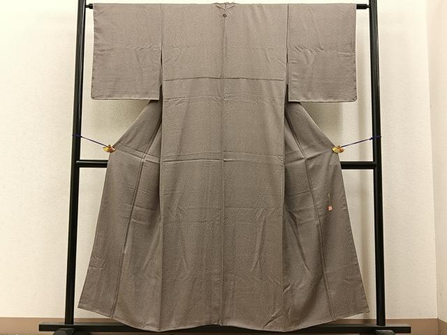 平和屋着物■江戸小紋　作家物　草木染　鮫小紋柄　正絹　逸品　BAAY6798hj