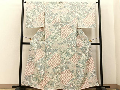 平和屋着物■上質な小紋　辻が花　正絹　逸品　未使用　BAAY6800hj