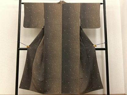 平和屋着物■上質な小紋　梅　正絹　逸品　BAAY6802hj