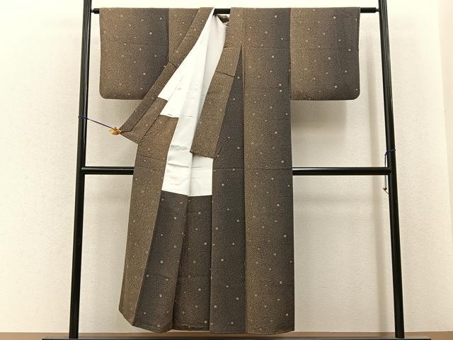平和屋着物■上質な小紋　梅　正絹　逸品　BAAY6802hj