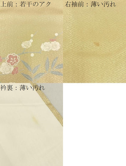 平和屋着物■訪問着　御所車花文　暈し染め　正絹　逸品　BAAY6803hj