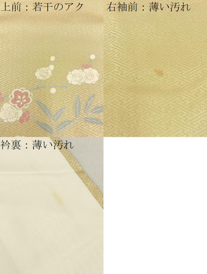 平和屋着物■訪問着　御所車花文　暈し染め　正絹　逸品　BAAY6803hj
