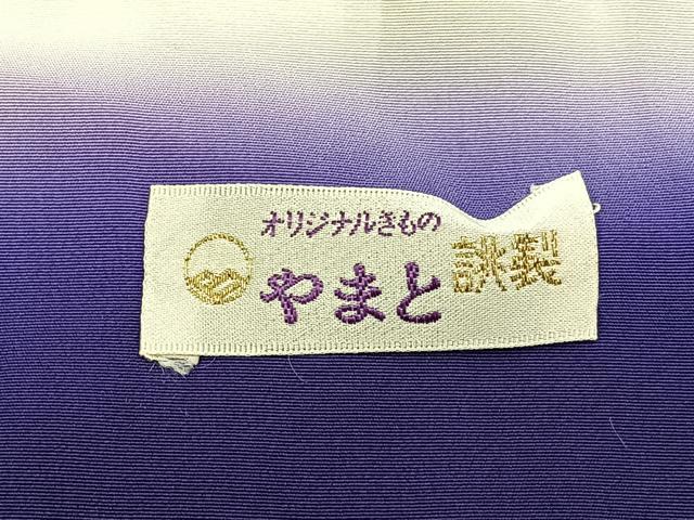 平和屋着物■上質な小紋　琴　草花文　金彩　やまと誂製　正絹　逸品　BAAY6805hj